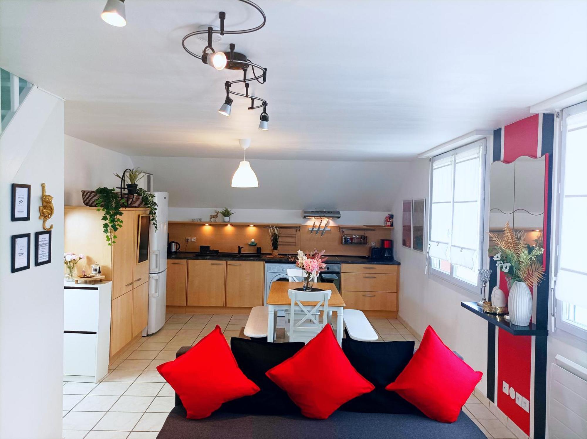 Appartamento Le Duplex Decontracte Fleury-les-Aubrais Esterno foto