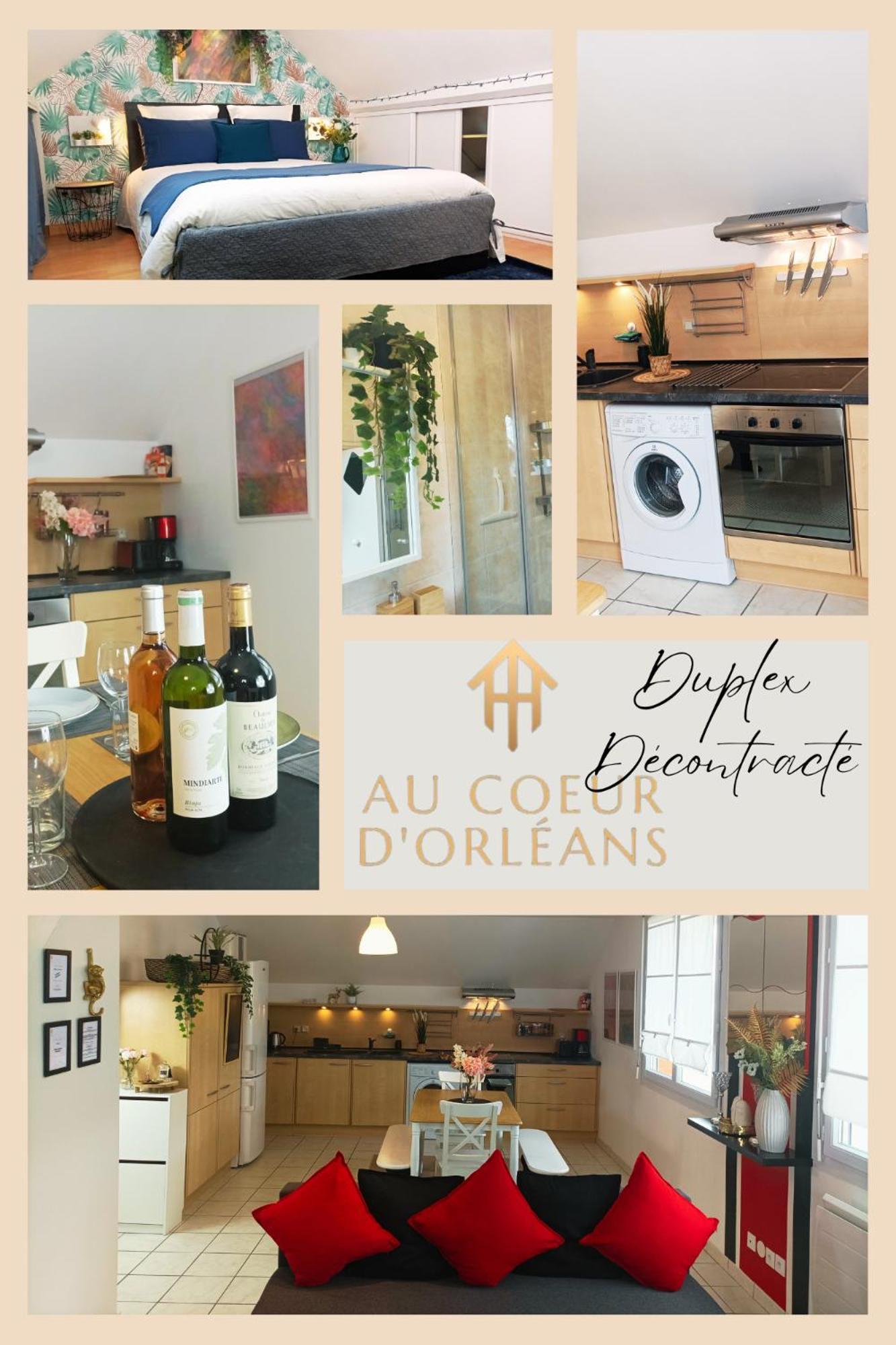 Appartamento Le Duplex Decontracte Fleury-les-Aubrais Esterno foto